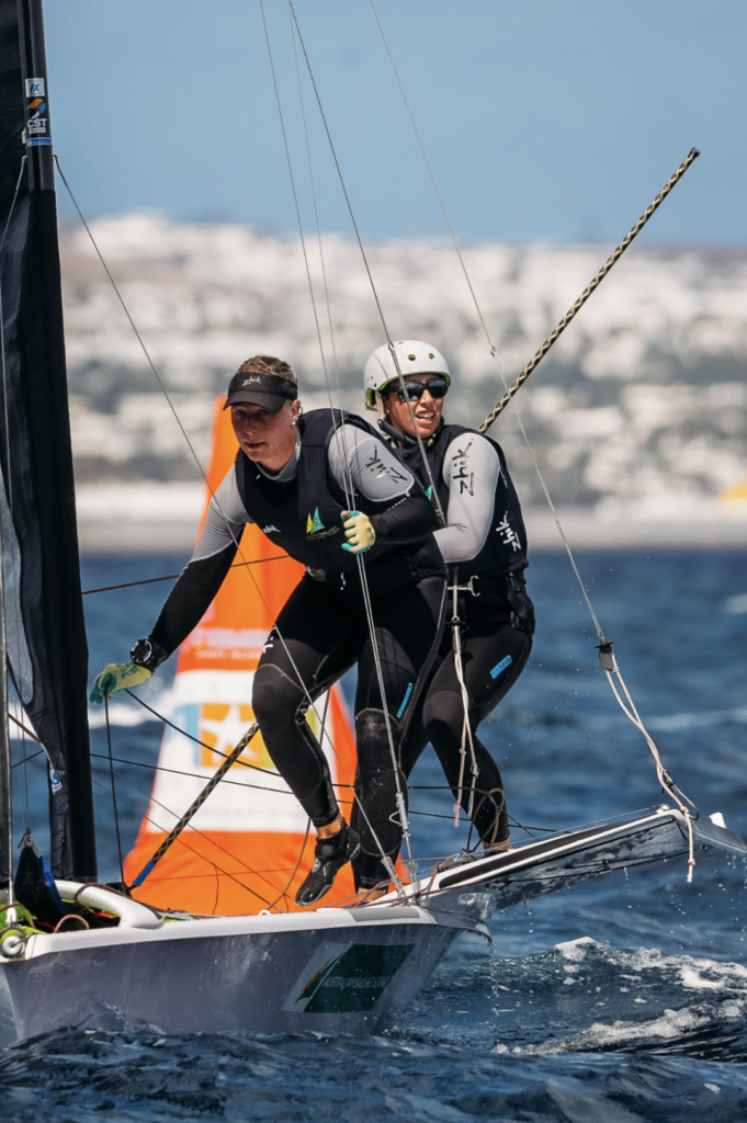 CYCA Members and YSA Alumni Olivia Price and Evie Haseldine Are Competing at the 49erFX World Championships in Spain