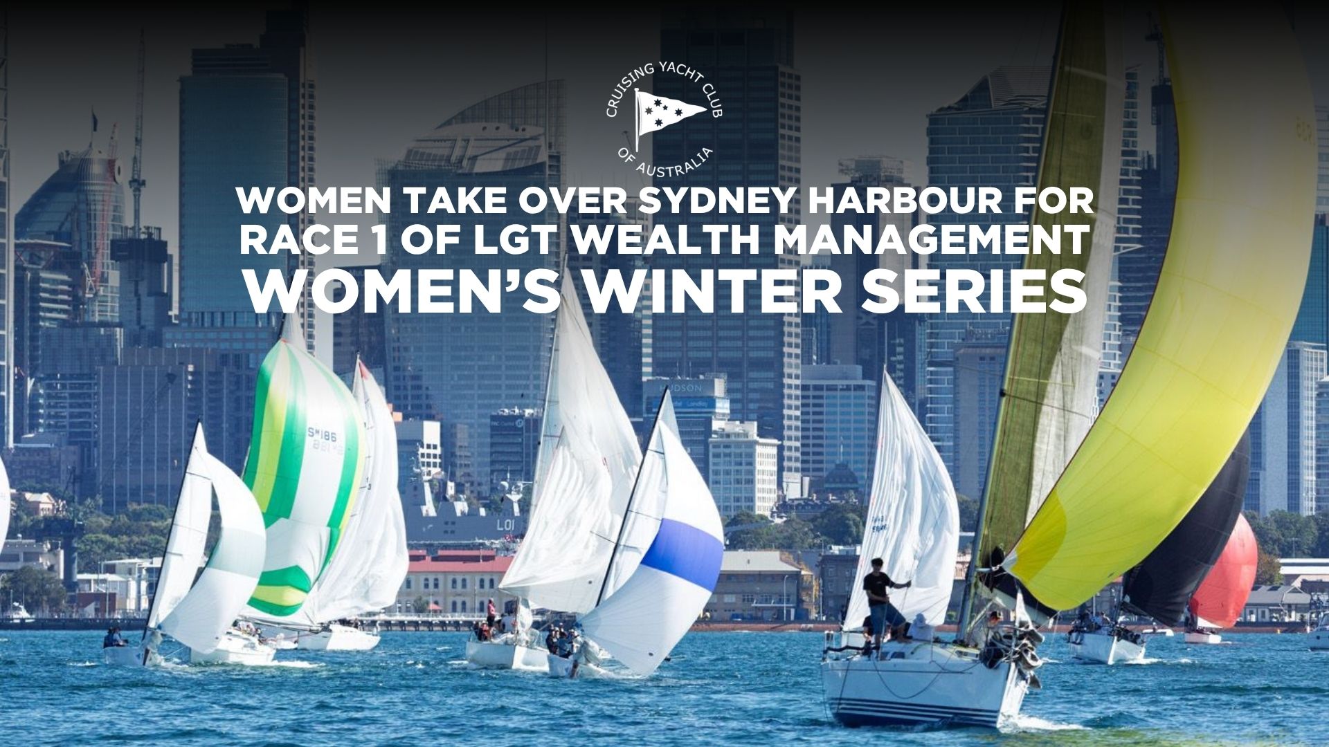 Women take over Sydney Harbour for race 1 of LGT Wealth Management